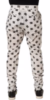 White Logo Skinny Leg Dress Men Trouser Pants 4