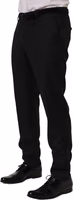 Black Wool Skinny Leg Dress Trouser Pants 3