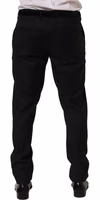 Black Wool Skinny Leg Dress Trouser Pants 4