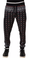 Black Bandana Crown Jogger Men Trouser Pants 3