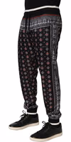Black Bandana Crown Jogger Men Trouser Pants 4