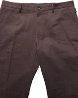 Brown Cotton Skinny Leg Dress Trouser Pants 3