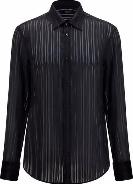 Black Silk Dress Shirt