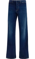 Blue Cotton Flared Jeans 1