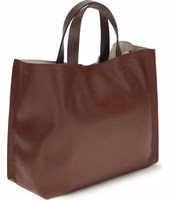 Beige Calf Leather Bos Taurus Shoulder Bag 3