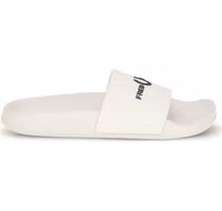 White Rubber Sandals 1