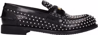 Black Leather Slip-On Loafers 1