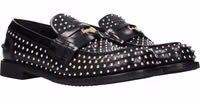 Black Leather Slip-On Loafers 2