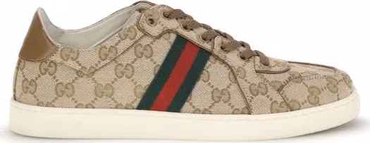 Beige Fabric Athletic Sneakers