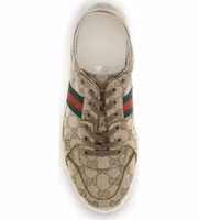 Beige Fabric Athletic Sneakers 4