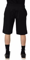 Black Cotton Sweatshorts Men Bermuda Shorts 3