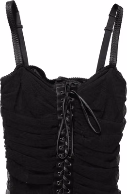 Black Bodycon Fitted Corset Style Mini Dress