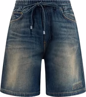 Blue Cotton Bermuda Shorts 1