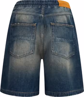 Blue Cotton Bermuda Shorts 2