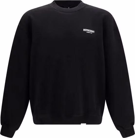 Black Cotton Sweatshirt