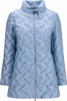 Blue Polyester Full-Length Jacket 1