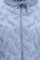 Blue Polyester Full-Length Jacket 3