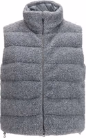 Gray Polyester Sleeveless Jacket 1