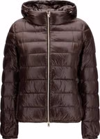 Brown Polyamide Full-Length Jacket 1