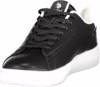 Black Polyester Men's Sneaker 3