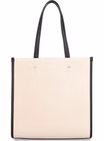 Beige Canvas Tote Bag 3