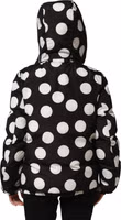 Black White Polka Dot Hooded Blouson Jacket 4