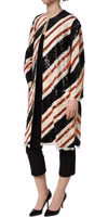 Multicolor Stripe Sequin Duster Coat Jacket 3