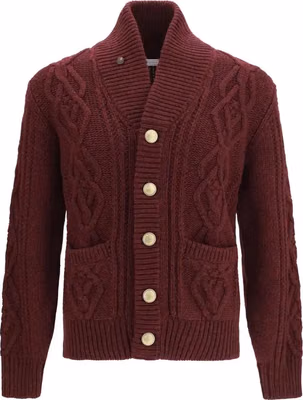 Bordeaux Cashmere Cardigan