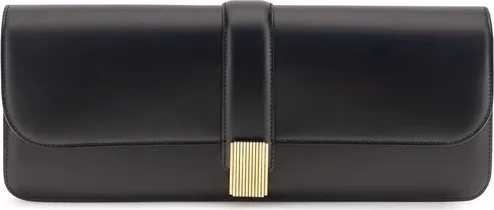 Black Calf Leather Bos Taurus Clutch Bag