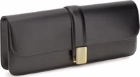 Black Calf Leather Bos Taurus Clutch Bag 2
