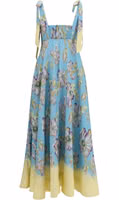 Multicolor Linen Casual Dress 2