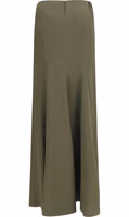 Bicolor Silk Long Skirt 2