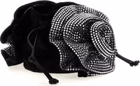 Black Viscose Crossbody Bag 2