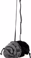 Black Viscose Crossbody Bag 3