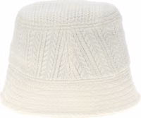 White Viscose Bucket Hat 3