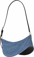 Blue Calfskin Shoulder Bag 1