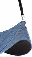 Blue Calfskin Shoulder Bag 3