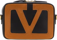 Brown Lamb Leather Crossbody Bag 1