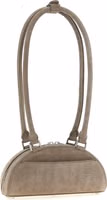 Gray Lamb Leather Shoulder Bag 2