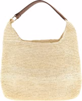 Brown Raffia Shoulder Bag 1