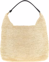 Beige Raffia Shoulder Bag 1