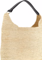 Beige Raffia Shoulder Bag 3