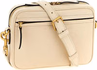 Bicolor Lamb Leather Crossbody Bag 2