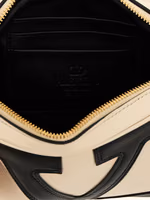 Bicolor Lamb Leather Crossbody Bag 5