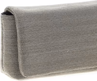 Silver Leather Clutch Bag 3