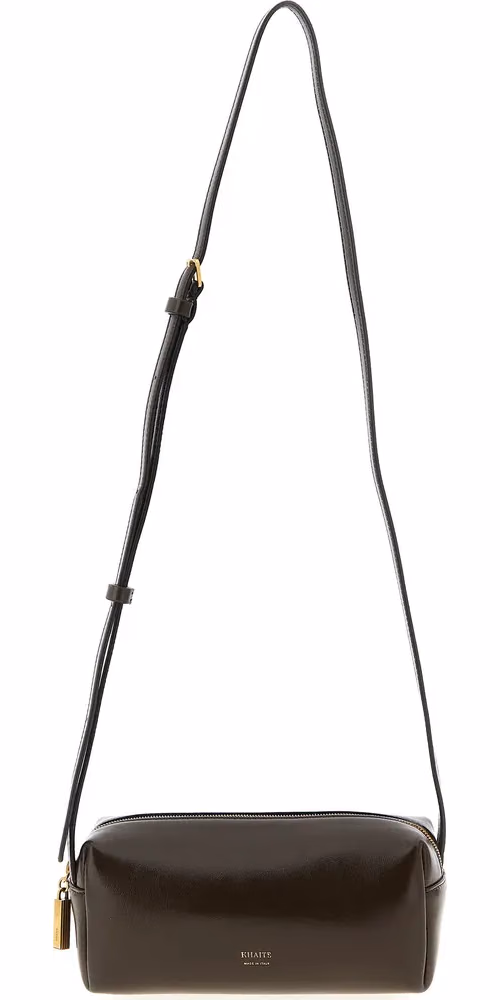 Brown Calfskin Crossbody Bag