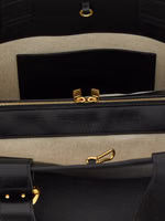 Black Calfskin Tote Bag 4