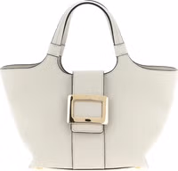 Gray Calfskin Tote Bag 1