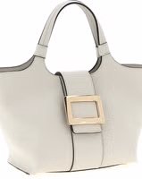 Gray Calfskin Tote Bag 3