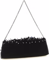 Black Viscose Clutch Bag 2